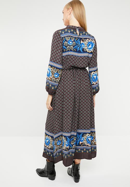 STYLE REPUBLIC - Bell sleeve maxi dress floral - multi 