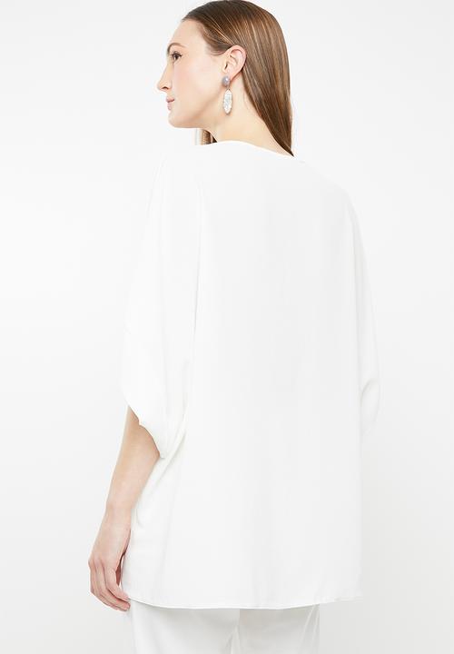edit - Kimono sleeve blouse - white