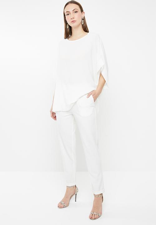 edit - Kimono sleeve blouse - white