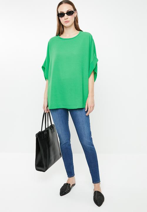 edit - Kimono sleeve blouse - green