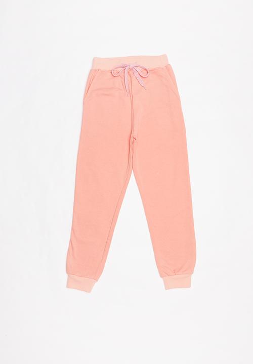 Pop Candy - Girls stripe joggers - pink