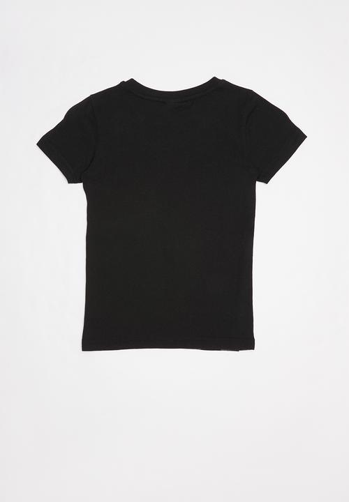 Rebel Republic - Teen boys printed tee - black & grey