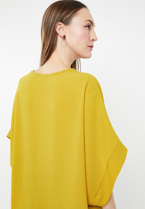 edit - Kimono sleeve blouse - Yellow