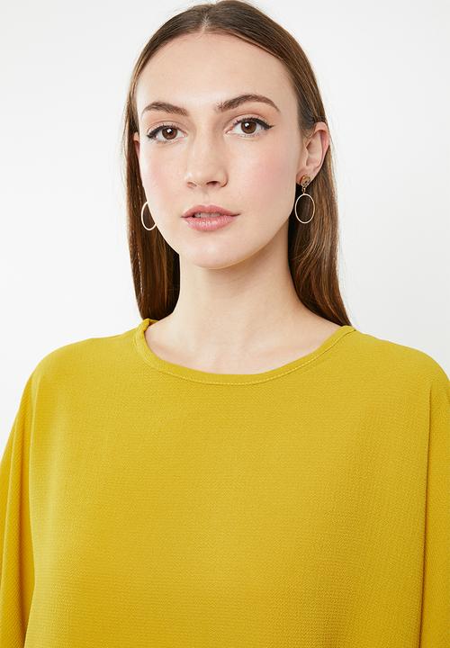 edit - Kimono sleeve blouse - Yellow