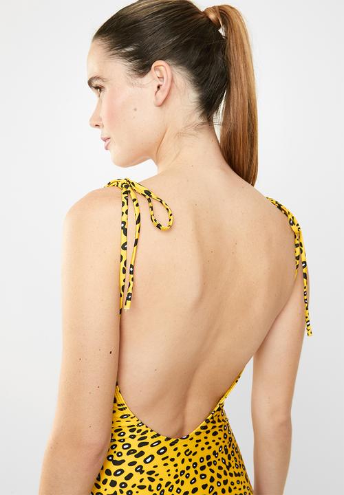 MSH - Cheetah one piece - black & yellow