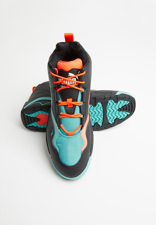 PUMA - Source mid buzzer - puma black/orange/blue turquoise
