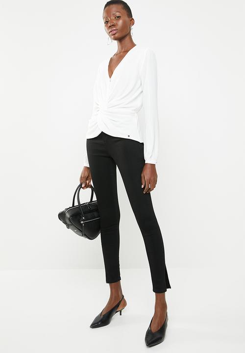 SISSY BOY - Knot now blouse - white
