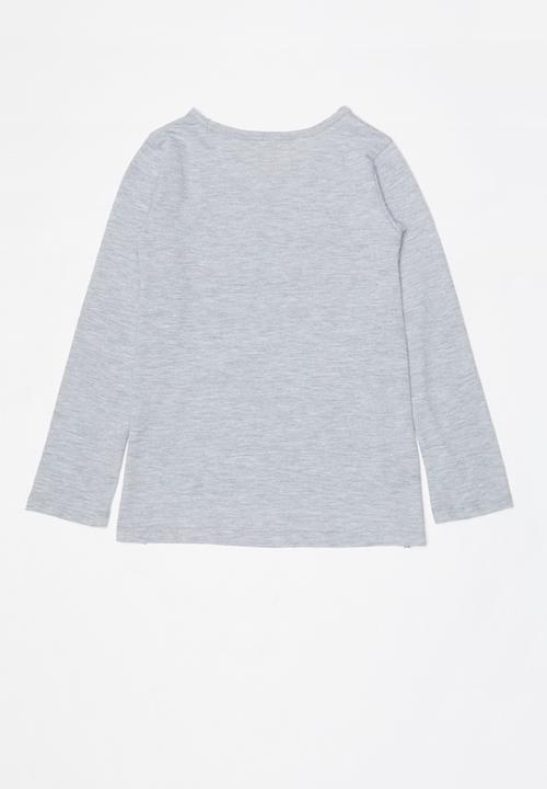Roxy - Shape and shadow b tee - grey 