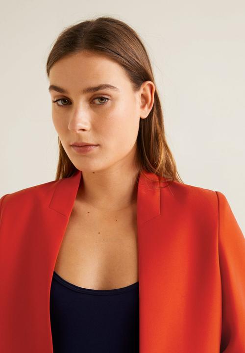 MANGO - Cropped blazer - red