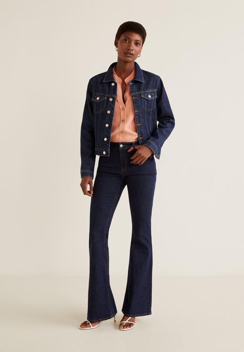 MANGO - Blouse with pockets - peach
