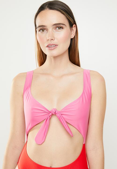 Brave Soul - Abby one piece - red & pink
