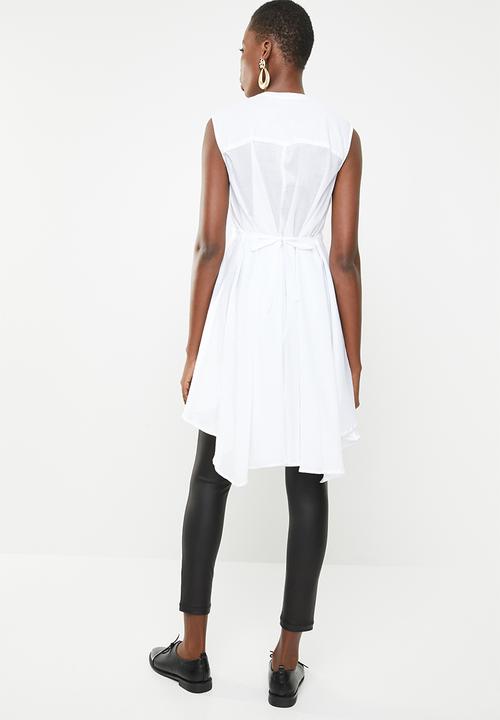 STYLE REPUBLIC - Hi-low volume blouse - white