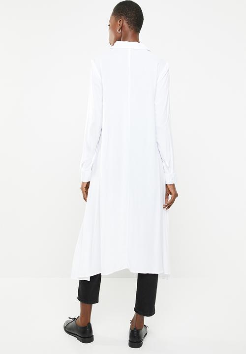STYLE REPUBLIC - Longer length shirt dress - white