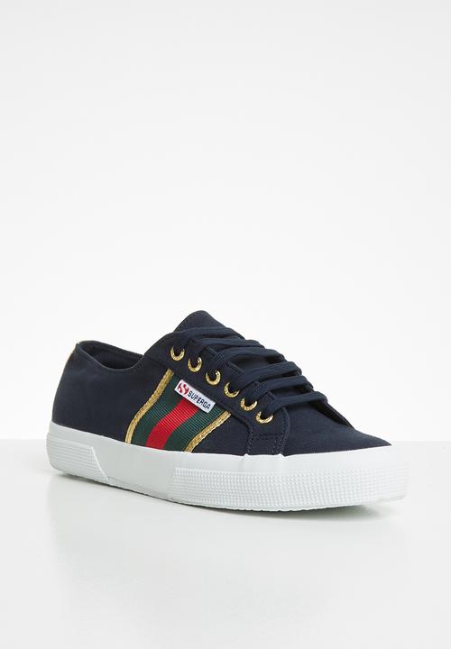 SUPERGA - 2750 flagside canvas lo - navy/gold