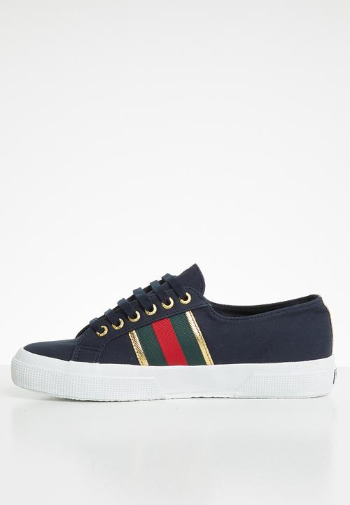 SUPERGA - 2750 flagside canvas lo - navy/gold