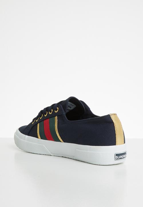 SUPERGA - 2750 flagside canvas lo - navy/gold
