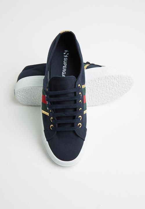 SUPERGA - 2750 flagside canvas lo - navy/gold