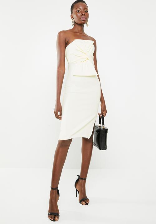 STYLE REPUBLIC - Twist front dress - cream
