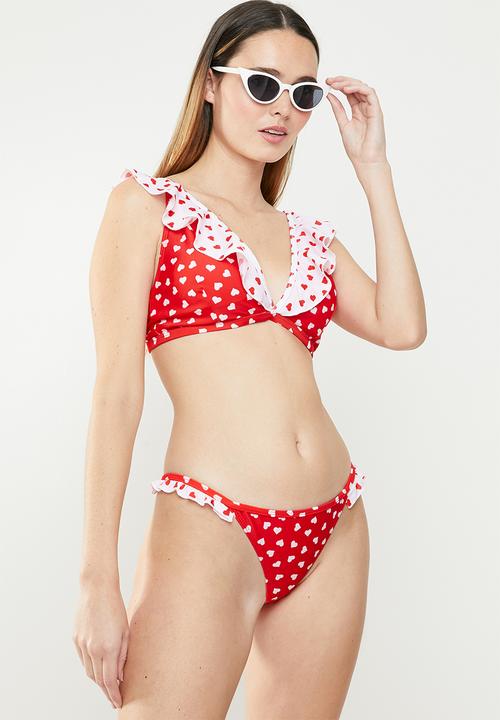 Brave Soul - Nay bikini bottom - red & white