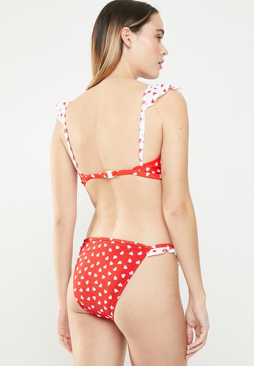 Brave Soul - Nay bikini bottom - red & white