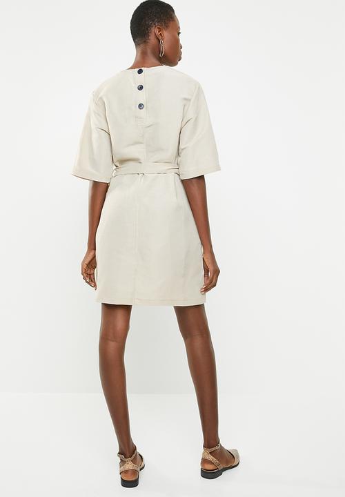 STYLE REPUBLIC - Structured volume dress - beige