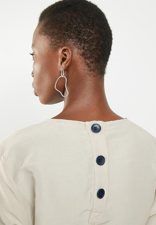 STYLE REPUBLIC - Structured volume dress - beige