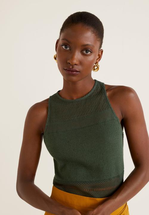 MANGO - Bhavna top - green 