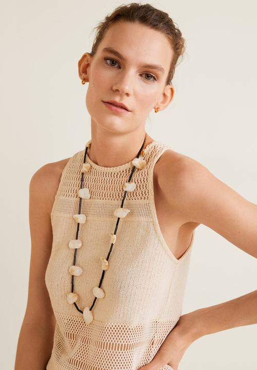 MANGO - Bhavna top - beige 