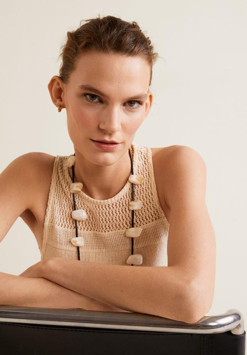 MANGO - Bhavna top - beige 