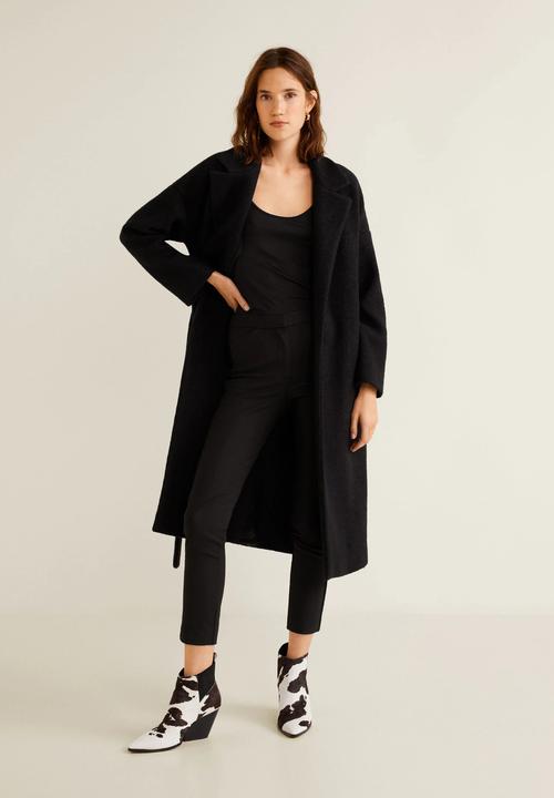 MANGO - Slim fit trousers - black