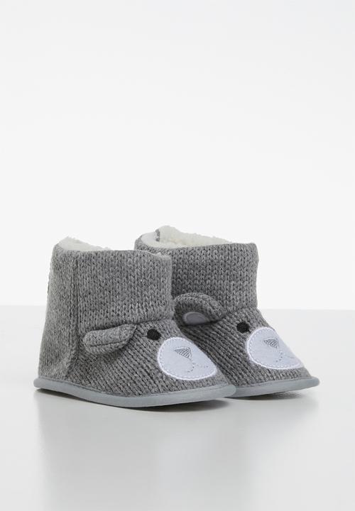 Pop Candy - Bear boots - grey 