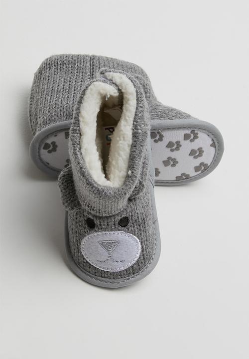 Pop Candy - Bear boots - grey 