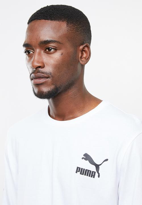 PUMA - Classics logo long sleeve tee - white