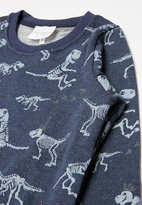 Pop Candy - Printed sweat top - navy