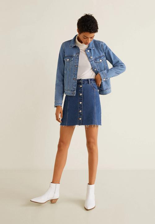 MANGO - Vicky denim jacket - blue