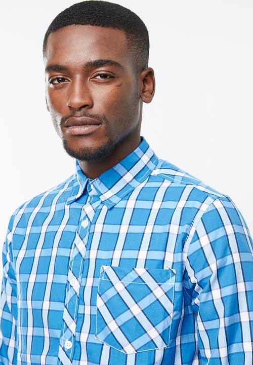 STYLE REPUBLIC - Slim fit gingham check shirt - blue