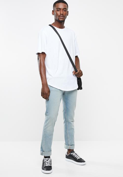 STYLE REPUBLIC - Scoop neck tee - white