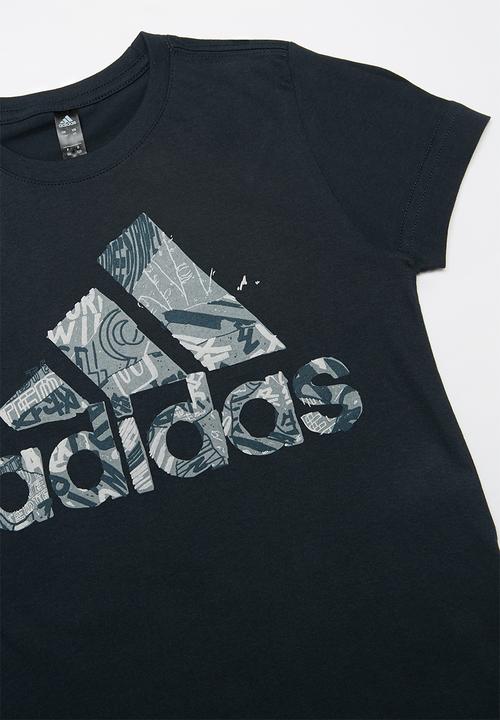 adidas Performance - Boys mh bos graphic 1 tee - navy