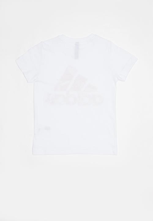 adidas Performance - Boys mh bos graphic 1 tee - white