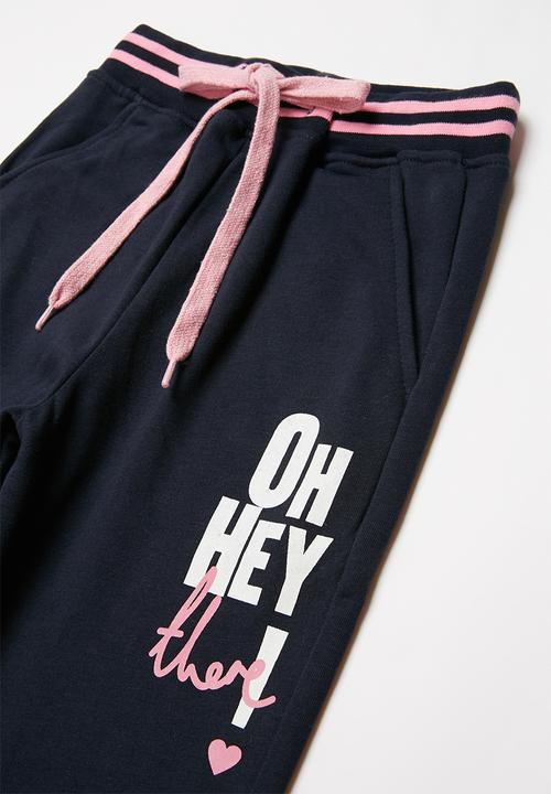 Pop Candy - Girls oh hey joggers - navy