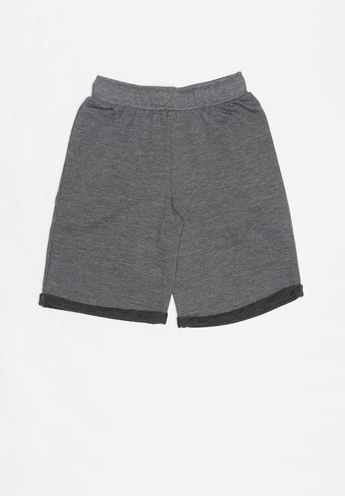 Rebel Republic - Elasticated shorts - charcoal