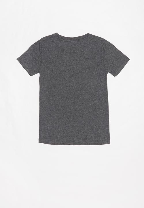 Rebel Republic - Teens printed tee - charcoal 