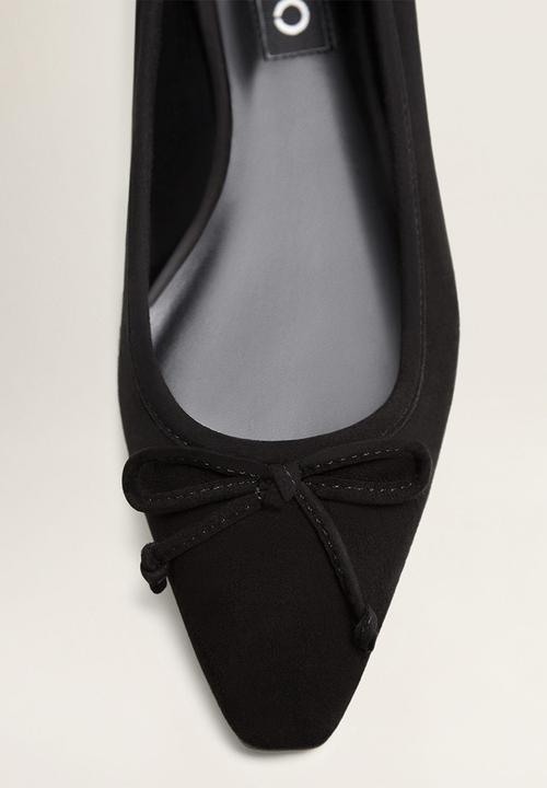 MANGO - Greta leather pump - black