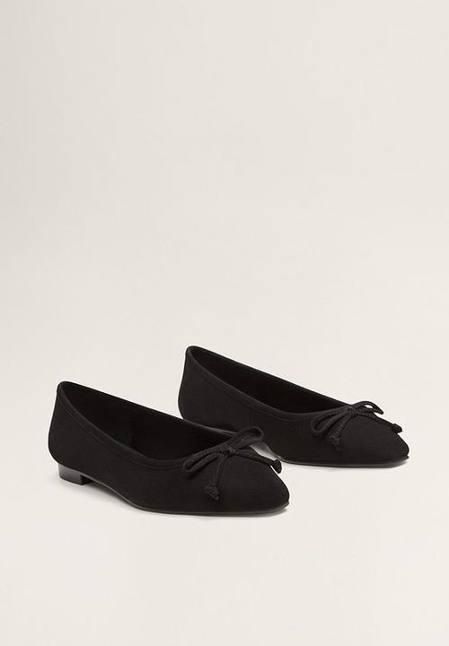 MANGO - Greta leather pump - black