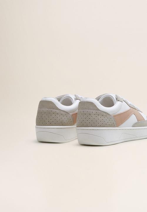 MANGO - Berg leather sneaker - white