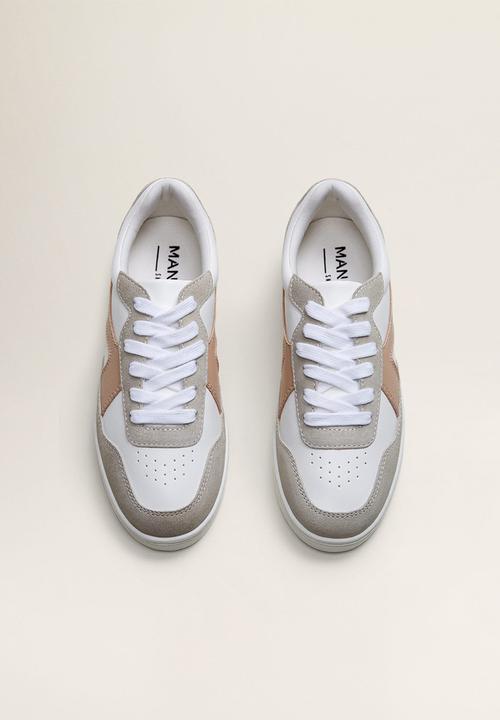 MANGO - Berg leather sneaker - white