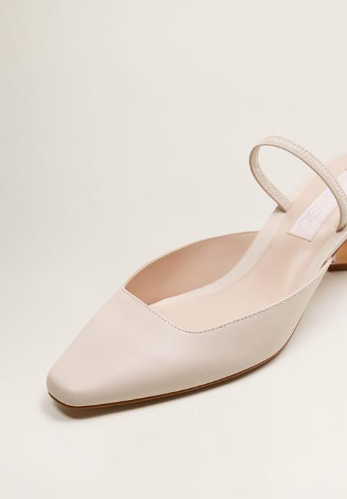 MANGO - Chloe colour-block heel - beige