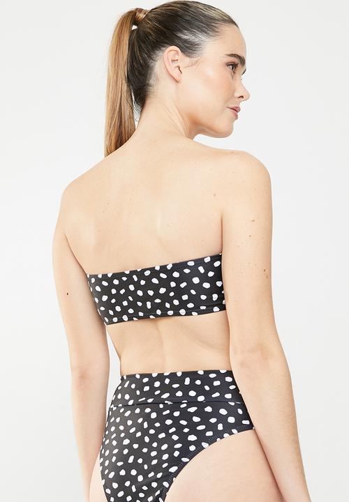 MSH - Flirt bikini top - black & white