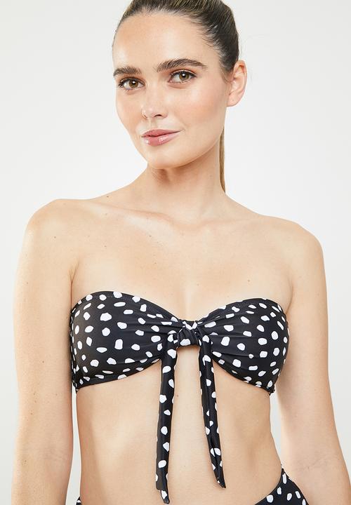 MSH - Flirt bikini top - black & white