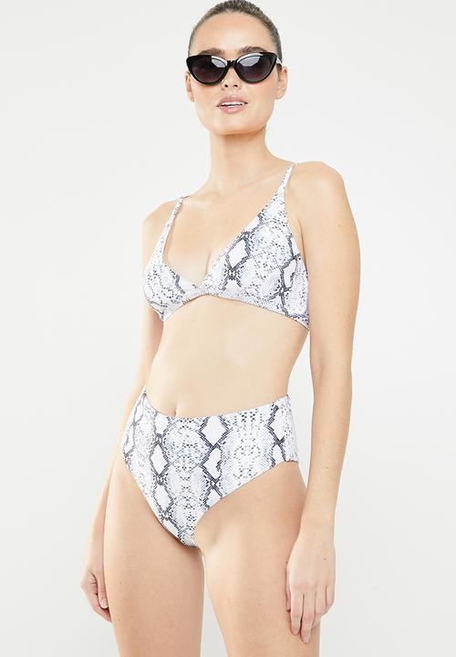 MSH - St baths bikini top - navy & white